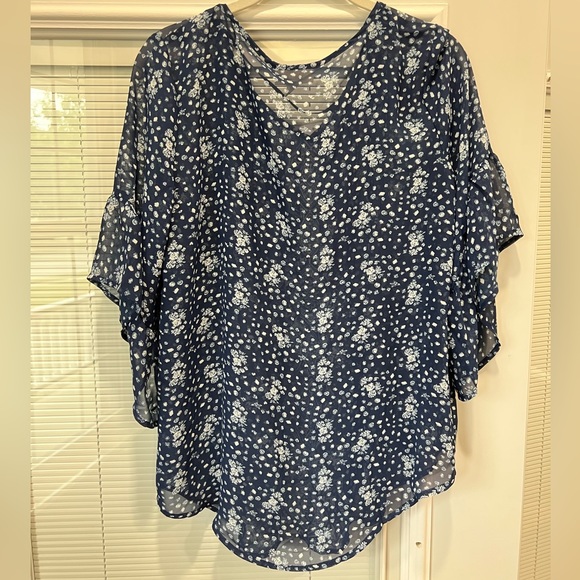 Style & Co Flowy Boho “Spring Awakens” Top - Picture 6 of 9